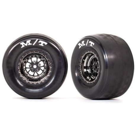 Traxxas kolo, disk Weld chromovaný černý (zadní) (2)