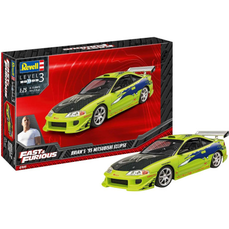Plastic ModelKit auto 07691 - Fast & Furious Brian's 1995 Mitsubishi Eclipse (1:25)