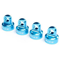 Pótalkatrész Losi Super Baja Rey 2.0 1:6 4WD RC modellautóhoz: lengéscsillapító borítás alumínium, kék.