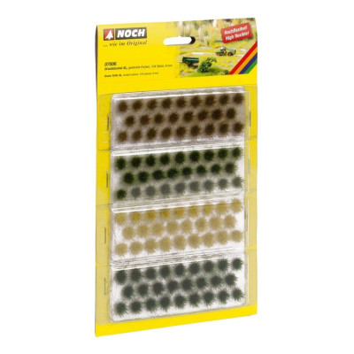 XL trávne trsy 9 mm, 4 druhy, 104 ks