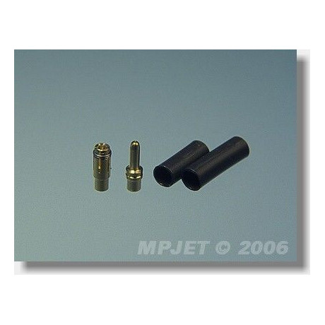 21011 Konektory MP JET gold 1,8mm 3 páry