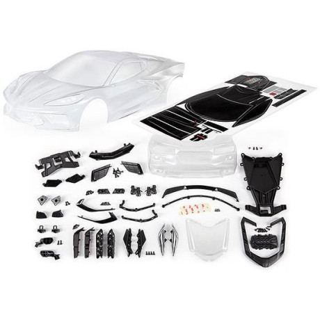 Traxxas karosérie Chevrolet Corvette Stingray čirá