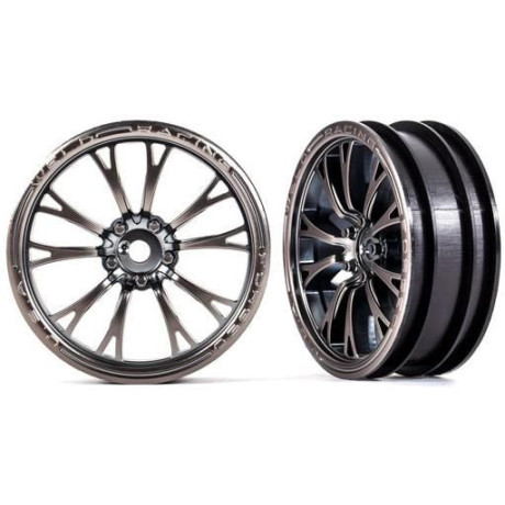 Traxxas disk Weld polomatný chromově černý (přední) (2)