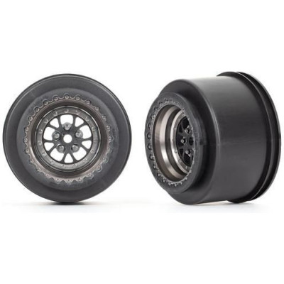 Traxxas disk Weld polomatný chromově černý (rear) (2)