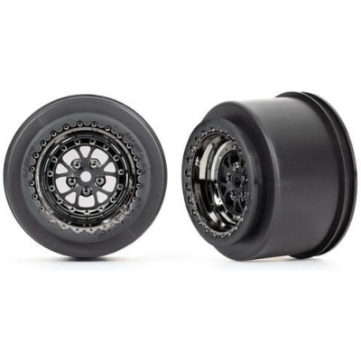 Traxxas disk Weld chromovaný černý (rear) (2)