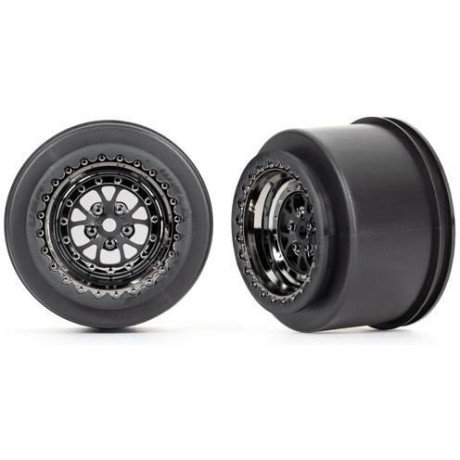 Traxxas disk Weld chromovaný černý (rear) (2)