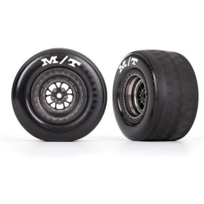 Traxxas kolo, disk Weld polomatný chromově černý (zadní) (2)