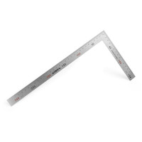 Precíziós lapos acélszög milliméteres skálával.