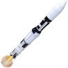 Estes Saturn V Skylab 2 készlet. A rakétát E és F sorozatú rakétahajtóművek hajtják. 1:100 méretarányú másolata az 1973-ban indított Saturn V rakétának, Skylab hasznos teherrel. A kétfokozatú rakéta látványos visszatérése három ejtőernyővel. Elérhető magasság 120 méter.