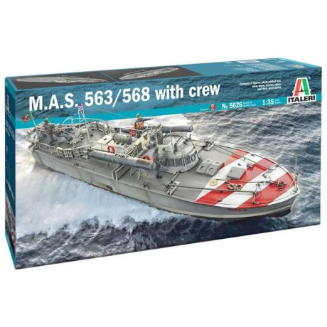 Model Kit loď 5626 - M.A.S. 563/568 with crew (1:35)