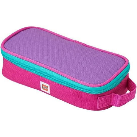 LEGO školní pouzdro hranaté - Pink/Purple