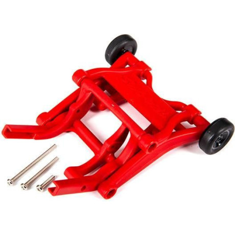 Traxxas sada opěrných koleček (wheelie) červená