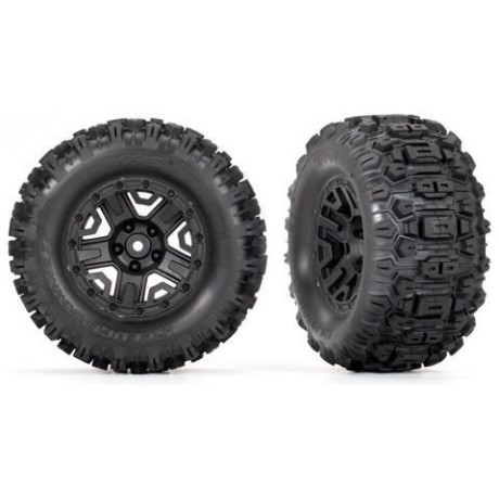 Traxxas kolo 2.8", disk černý, pneu Sledgehammer (zadní) (2)