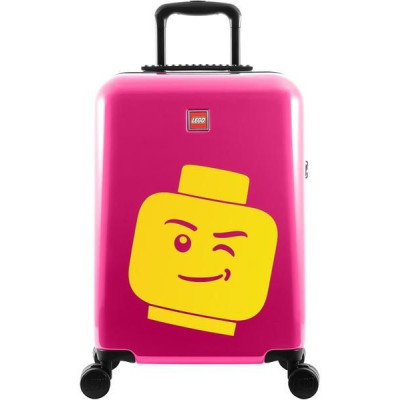 LEGO Luggage Cestovní kufr ColourBox Minifigure Head 20" - malinový