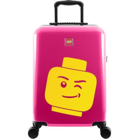 LEGO Luggage Cestovní kufr ColourBox Minifigure Head 20" - malinový