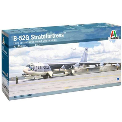 Model Kit letadlo 1451 - B-52G Stratofortress Early version with Hound Dog Missiles (1:72)