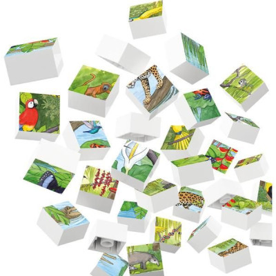 HUBELINO Puzzle - Zvířata v pralese