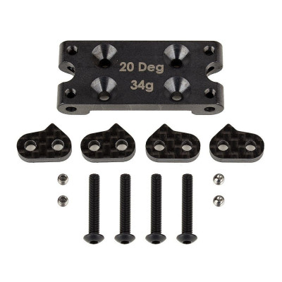 RC10B6 FT ocelový BULKHEAD (20 DEG)