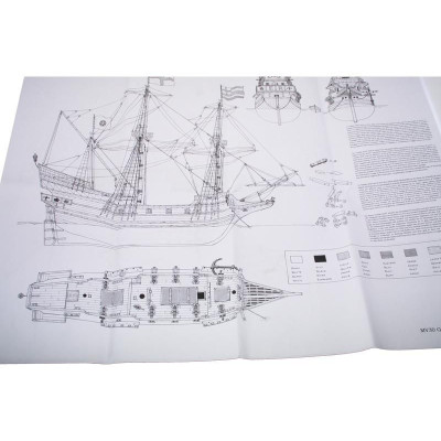 MAMOLI Golden Hind 1577 1:53 kit