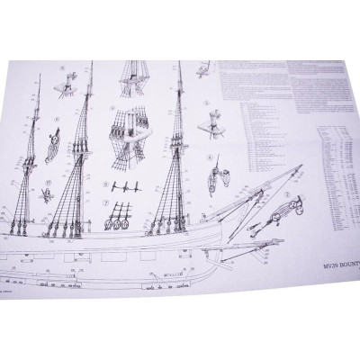 MAMOLI H.M.S. Bounty 1787 1:64 kit