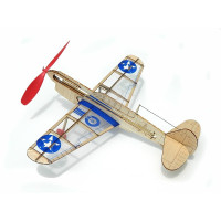 Guillow P-40 U.S. Warhawk élethű gumimotoros repürő (28cm)
