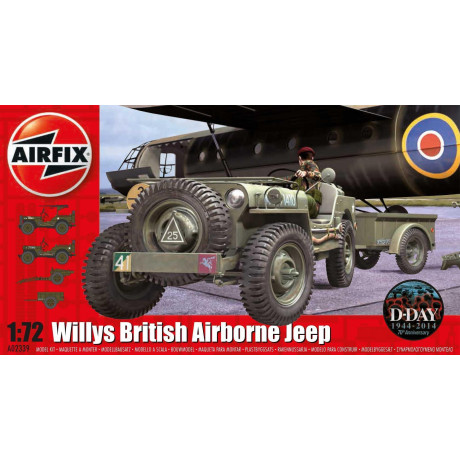 Classic Kit military A02339 - Willys Jeep, Trailer & 6PDR Gun (1:72)