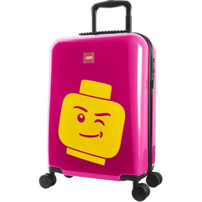 LEGO Luggage Cestovní kufr ColourBox Minifigure Head 20" - malinový