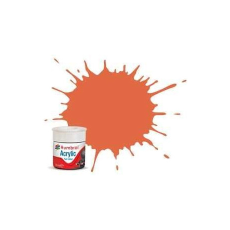 Humbrol barva akryl železniční AB2420 - No RC420 Orange Lining - Matt - 14ml
