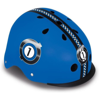 Globber - Dětská přilba Elite Lights Navy Blue Racing XS/S