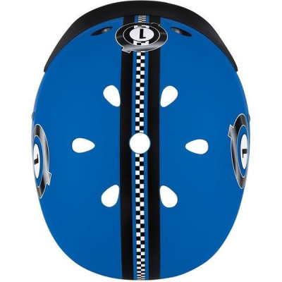 Globber - Dětská přilba Elite Lights Navy Blue Racing XS/S