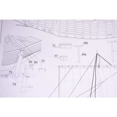 Dušek Vikingská loď Gokstad 1:35 kit