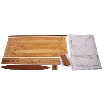 Dušek Vikingská prodloužená loď 1:72 kit