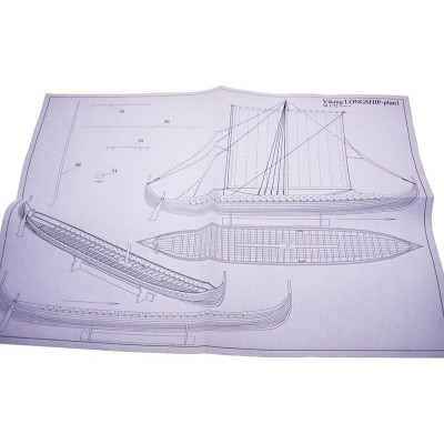 Dušek Vikingská prodloužená loď 1:72 kit