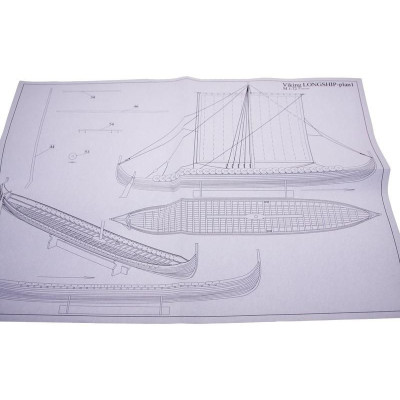 Dušek Vikingská prodloužená loď 1:72 kit