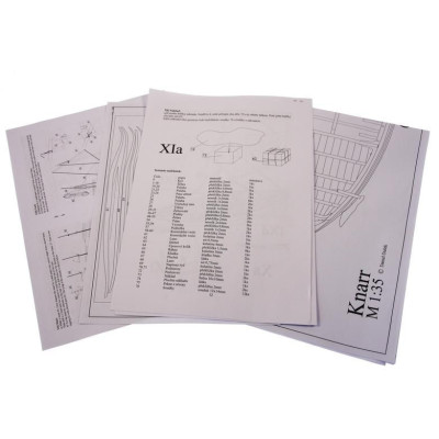 Dušek Vikingská loď Knarr 1:72 kit