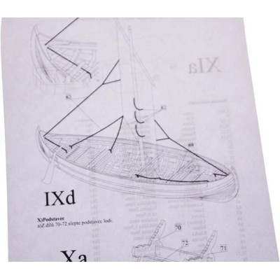 Dušek Vikingská loď Knarr 1:72 kit