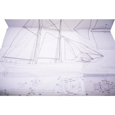 Dušek La Belle Poule 1932 1:50 kit