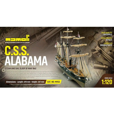 MAMOLI Alabama 1862 1:120 kit