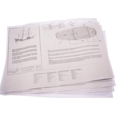 MINI MAMOLI Golden Hind 1:110 kit