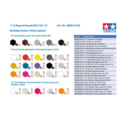 Tamiya Repsol Honda RC213V '14 1:12