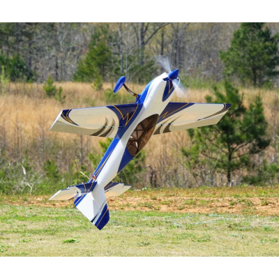 60" Extra NG - Modrá/Bílá/Stříbrná 1,52m