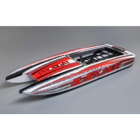 Pótalkatrész a Proboat Blackjack 42 RC modellhez: fehér hajótest.