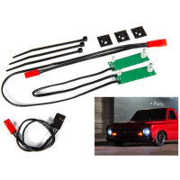 Traxxas LED világítás elöl komplett fehér - RC modellautóhoz Traxxas Drag Slash. 