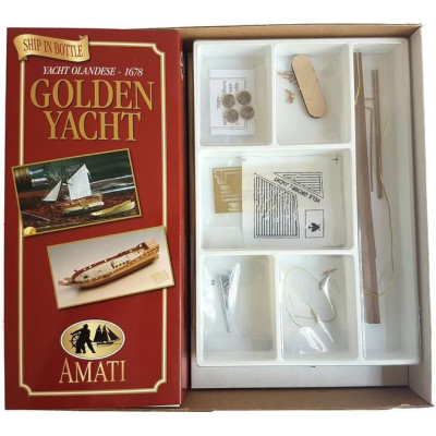 AMATI Golden Yacht 1:300 kit do láhve