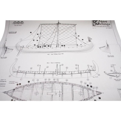 AMATI Oseberg vikingská loď 1:50 kit
