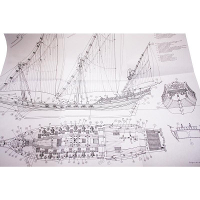 AMATI Sciabecco pirátská loď 1753 1:60 kit