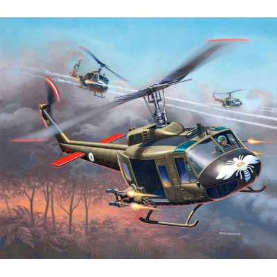 Plastic ModelKit vrtulník 04983 - Bell UH-1H Gunship (1:100)