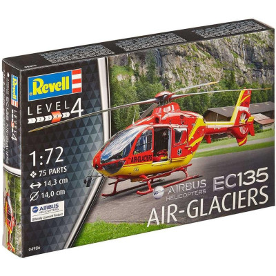 Plastic ModelKit vrtulník 04986 - EC 135 Air Glaciers (1:72)
