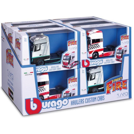 Bburago kamion bez návěsu (sada 12ks)