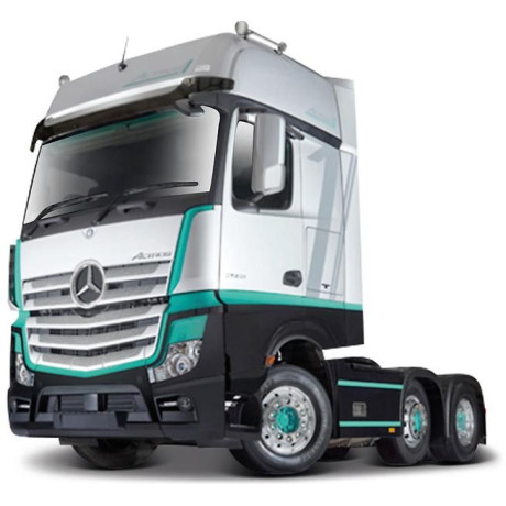 Bburago Mercedes-Benz Actros Gigaspace stříbrný